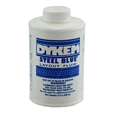 Dykem Blue Layout Fluid - 8 oz Brush-In-Cap bottle