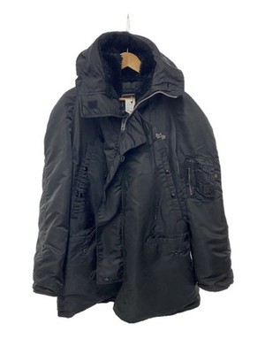 Alpha Industries Flight Jacket/M/Rayon/Black/Black/Plain/N-3B/ 3645