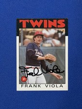 1986 Topps #742 Frank Viola Signed Auto Autograph W’