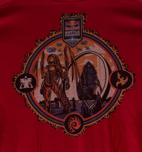2014 Red Bull Battle Grounds StarCraft 2 Tournament Men's T-Shirt Red Size XL - Picture 7 of 8