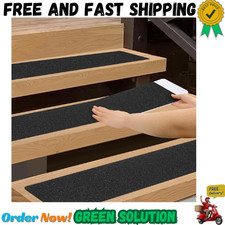 Outdoor Stair Treads Non-Slip Step Strips for Wooden Steps 5 Pack 6  x 24  An