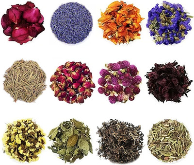 Trockenblumen Set für DIY Deko Seife Kerzen Badekugeln 12 Arten