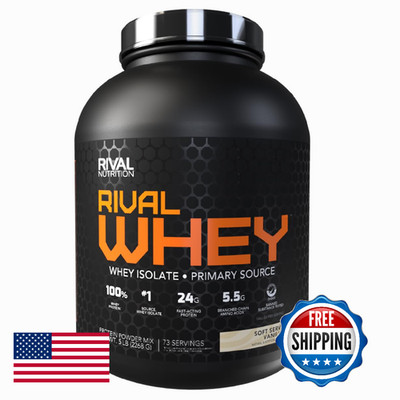 Rival Whey Soft Serve Vanilla 5lb - 100% Protein Isolate/Concentrate/Hydrolysate
