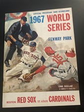 1967 ST LOUIS CARDINALS vs BOSTON Red Sox WORLD SERIES Program YAZ UN-SCORED