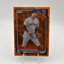2024 BOWMAN SAPPHIRE ED CHROME PROSPECTS ORANGE MARCELO MAYER 25/25 MINT