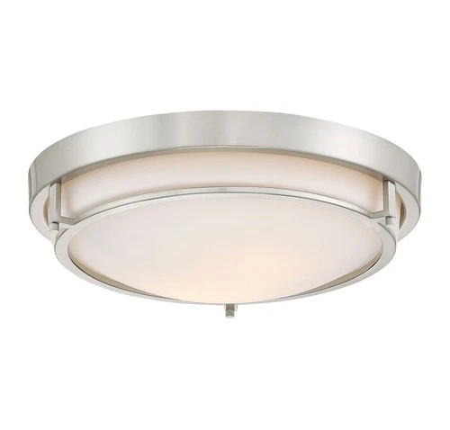 Meridian M60019 2 Light 13"W Flush Mount Bowl Ceiling Fixture - Bronze - Picture 11 of 12