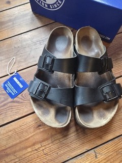 Birkenstock Sandalen Arizona Birko Flor (Norm. Passform) 43 schwarz Gebraucht