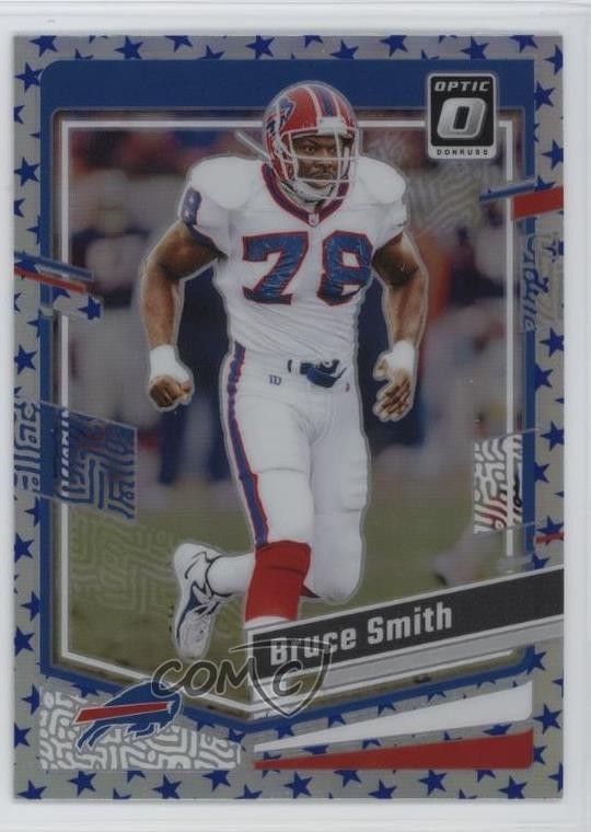 2023 Panini Donruss Optic Stars Prizm Bruce Smith #19 HOF 19pj