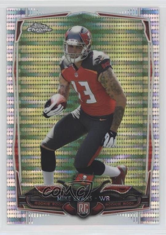 2014 Topps Chrome Pulsar Refractor Mike Evans #185 4g0