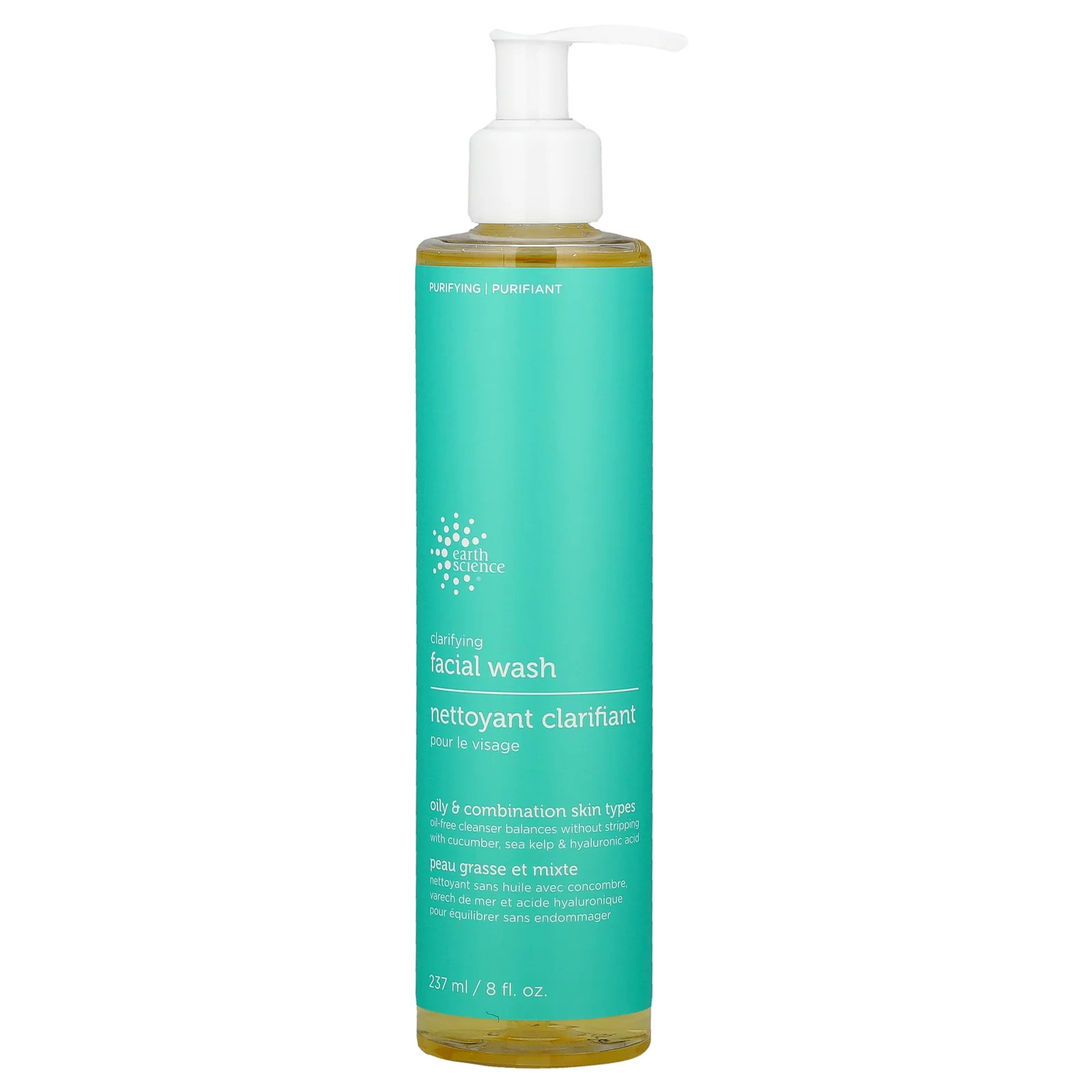 Earth Science Clarifying Facial Wash 8 жидких унций 237 мл Не тестировалось на животных
