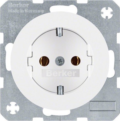 Berker SCHUKO-Steckdose pows/gl 41432089 Steckdosen SCHUKO-Steckdose