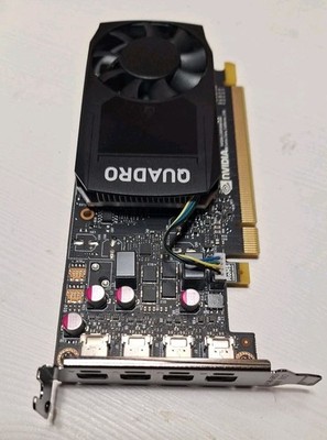 Nvidia Quadro P1000 4GB GDDR5 4x Mini-DisplayPort PCIe 3.0 Graphics Card.   