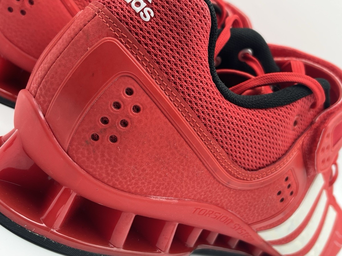 2012 Men's Adidas Adipower Weightlifting Shoe Red/White - Size 13