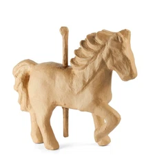 Factory Direct Craft Unfinished Paper Mache 17" Carosel Horse