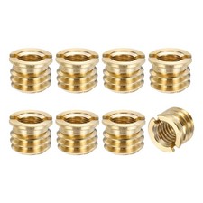 8pcs M6 to 3/8" Male Threaded Tripod Screw Adapter 5mm, Bronze