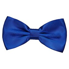 Bow Tie for Men, Boys Pre-Tied Clip-on Bowtie Adjustable 9 18 in for Royal Blue