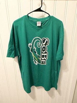 Vintage Y2K SoBe Lizard Promo T-Shirt Green Size XL Anvil Tag 2000s