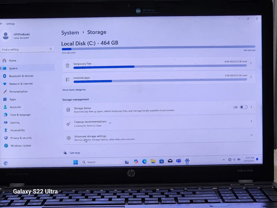 HP PROBOOK 4540s 15.6'' PANTALLA RAM 4GB ALMACENAMIENTO 500GB (HDD) CORE i3 GANA 11 BONITO Foto 3 de 4