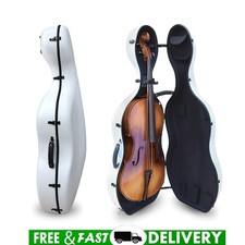 Professional Cello Case 4/4 Carbon Fiber Ultra Light Hard Shell Travel Case new