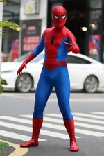 1977 Spider-Man Jumpsuit Spiderman Bodysuit Halloween Cosplay Costume Adult Kids