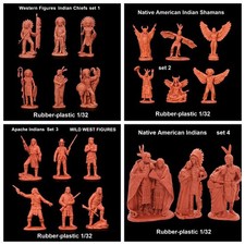 TNSold Toy Soldiers Indians 4 sets Scale 1:32