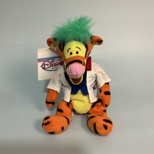 Vintage Disney Store Winnie the Pooh Tigger Mad Scientist 9" Bean Bag Plush Toy