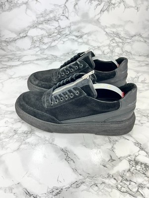 Maniere De Voir Designer Trainers Mens UK Black Suede Lace