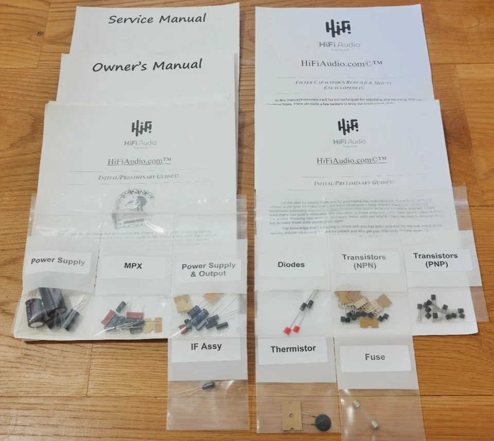 McIntosh MR78 Sintonizador Restauración Recapitulación Reparación Actualización Reconstrucción Kit Condensador Foto 2 de 4