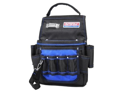 Faithfull Elektriker Werkzeug Tasche 2100D Nylon 2 14 Schlitze FAIEPN