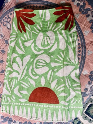 Anthropologie Maison d'Amelie Paris Tropical Green Linen Blend Sz M NWT $89