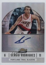 2006-07 Topps Finest Rookie Refractor Sergio Rodriguez #53 Auto 0jp9