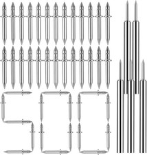 500Pcs Double-Head Skirting Thread Seamless Nails,2-Sided Nails with 5 Sleeve To