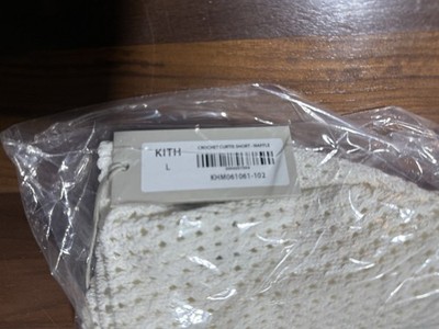 Kith Crochet Curtis Short in Waffle Shorts Chunky Cotton Knit Size