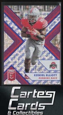 Ezekiel Elliott 2018 Panini Elite Draft Picks #42 Aspirations Blue 19/25