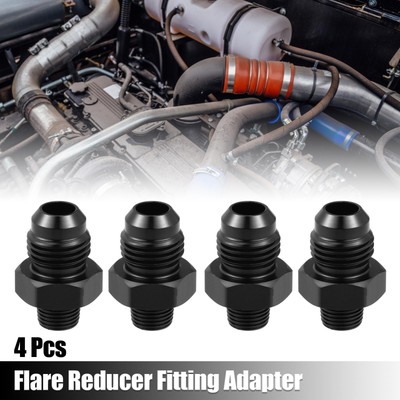 4xe AN6 Stecker auf 1/8'' NPT Stecker Auto Flare Reduzier Schlauchverschraubung