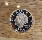 Norfed 2005 1/2 oz Silver Round Proof 10 Liberty Dollars .999 Fine Silver