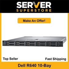 Dell PowerEdge R640 Server 2x Gold 6140 36 Cores H330 128GB 2x NEW 240GB SSD