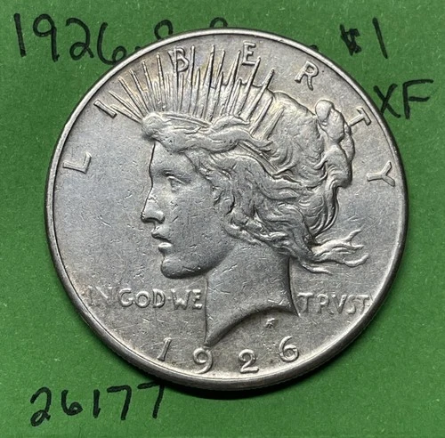 1926 S Peace Dollar  $1 Xf Extra Fine US Coin
