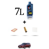 Hoffcar Wartungsset 3 Filter Und 7L ÖL FüR Volvo V70 2.4 20V Turbo 142Kw Ab 9