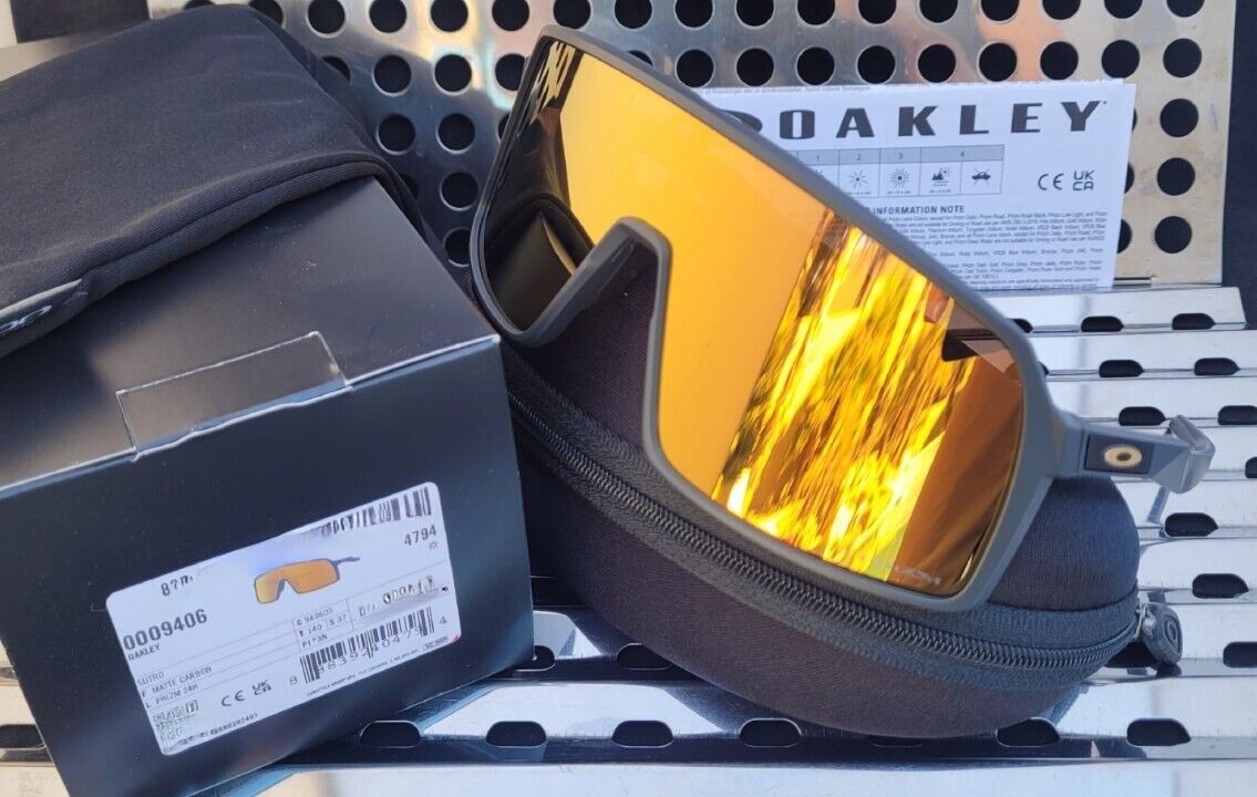 New Oakley SUTRO 9406-0537 Sunglasses Matte Carbon w/Prizm New Oakley SUTRO 9406-0537 Sunglasses Matte Carbon w/Prizm