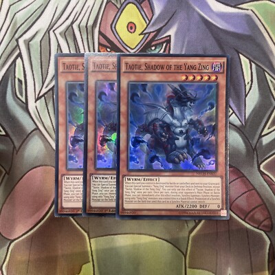 NECH-DE031 Taotie, Schatten des Yang Zing Super x3 Top Zustand Yugioh