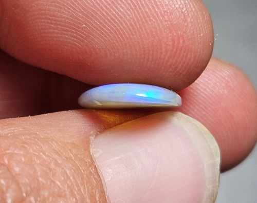 Lightning Ridge Opal Polished 1.9 Carat Blue Flash Crystal Lapidary Specimen - Foto 12 di 16