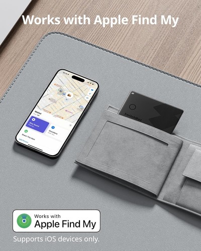 SwitchBot Wallet Finder Card, Smart AirTag Card Works with Apple Find MyIOS Item - Zdjęcie 4 z 4