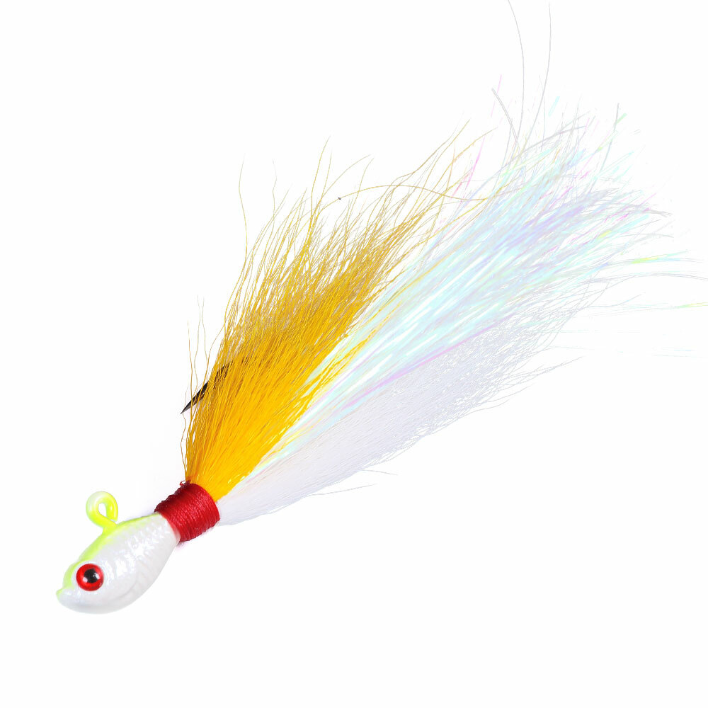 Lot De 6 Leurres De Pêche Gabarits Bucktail - Poids 1/4 Oz, 1/2 Oz, 1