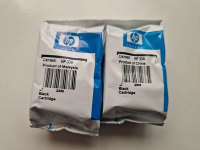 HP 338 X 2 Schwarz Original Tintenpatronen C8765E - Original HP338 X 2!