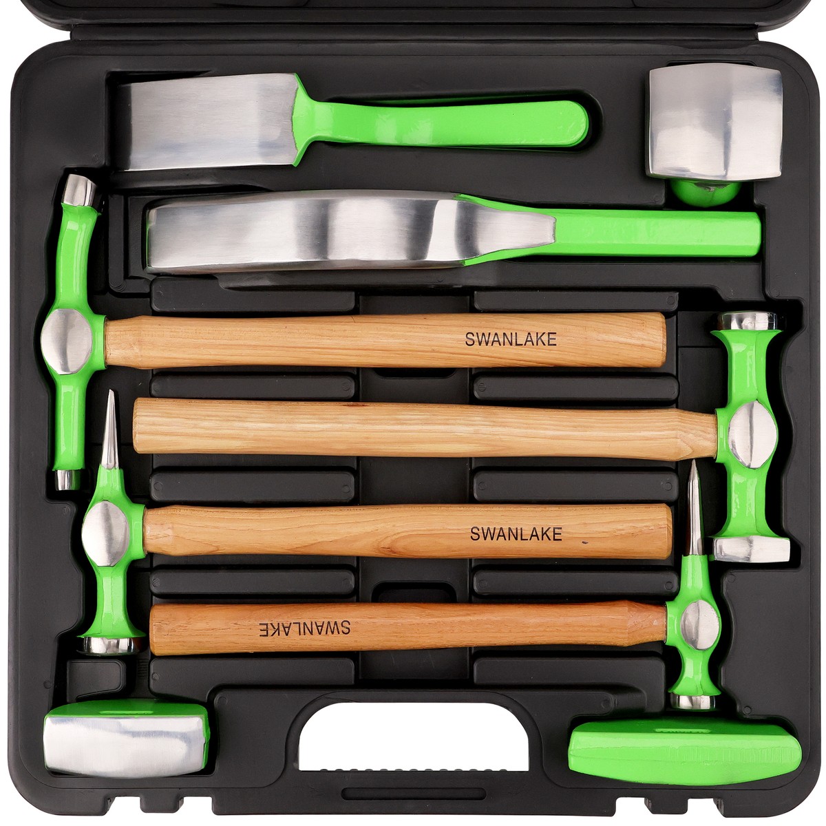 SEWACC Auto Body Hammer – High Carbon Steel Dent Removal Tool With Flat Head For Precision Repair (Multi-Color, 11.99")