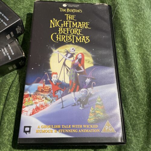 THE NIGHTMARE BEFORE CHRISTMAS MOULDY VHS VIDEO (SEE PICS) - 第 1/8 張圖片