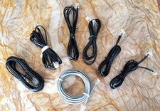 RJ11  6P2C Telephone Extension Phone Fax Cord Cable Line Wire 9 in to 9.5 feet