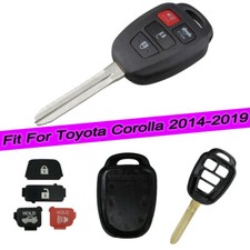 Keyless 4 Buttons Car Remote Key Fob Shell Case For Toyota Corolla 2014-2019 Keyless 4 Buttons Car Remote Key Fob Shell Case For Toyota Corolla 2014-2019