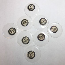 Lot of 8 NOS Glass Hunter Pocket Watch Crystals 15 10/16 Ligne 35.2 mm Height 7